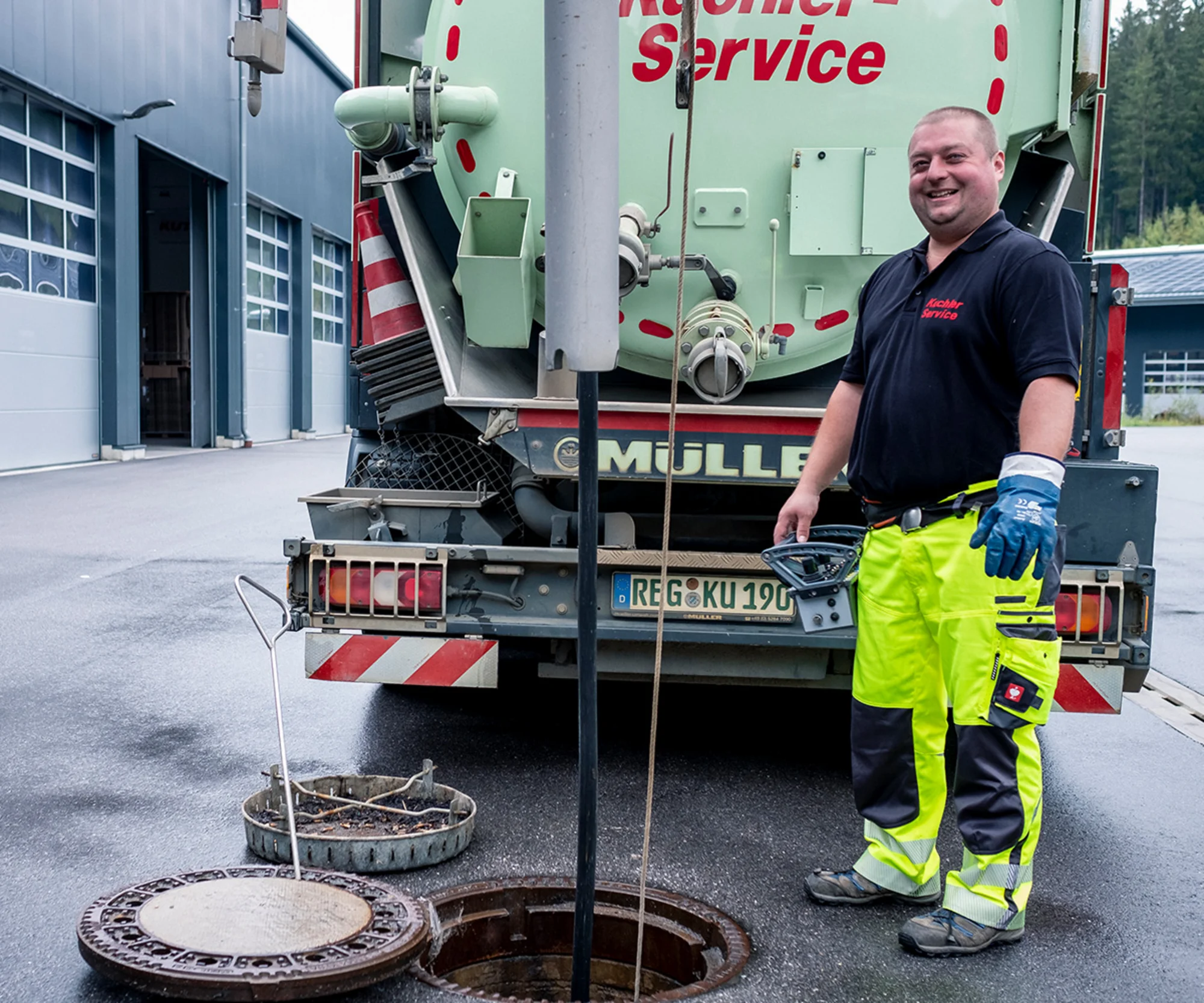 Kanalreinigung in Beratzhausen mit Hochdruckreinigung